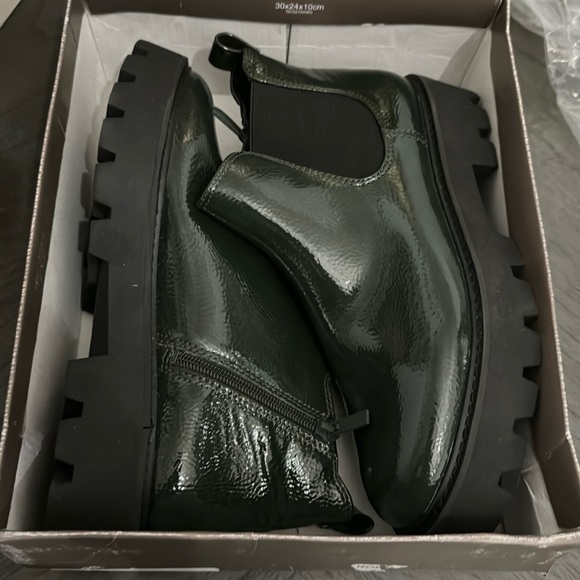 Franco Sarto Womens Balinbooty Ankle Boot Green - Picture 2 of 8